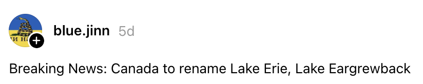 Nyhetssatire: Canada skal visstnok gi nytt navn til Lake Erie til Lake Eargrewback