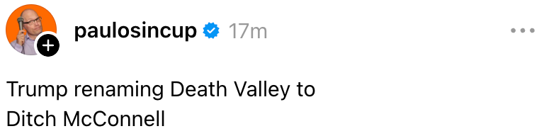 Trump omdøper Death Valley til Ditch McConnell