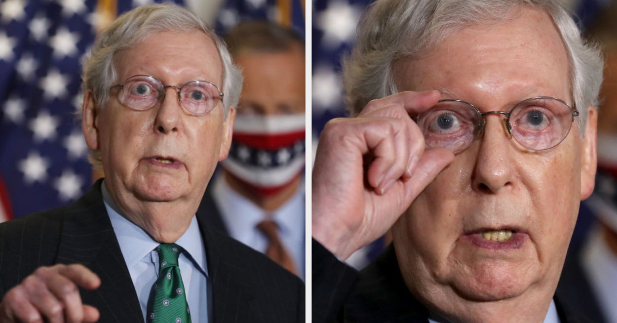 "Noen rister en pose med Werthers originaler": Jeg beklager virkelig, men disse 20 brutalt morsomme innleggene om Mitch McConnells fravær fra senatet får meg til å tute og tute