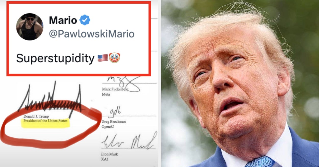Trump skrev nettopp en ekstremt vanskelig skrivefeil på et dokument om "Super Intelligence"